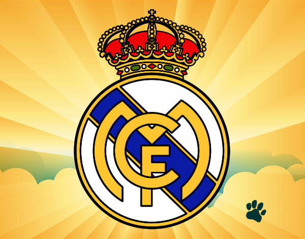 Desenho Emblema do Real Madrid C.F. pintado por LucianoNG