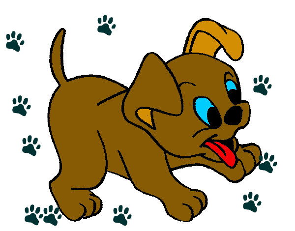 Desenho Cachorro pintado por Arthu