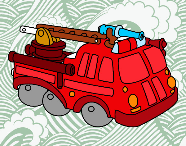 Desenho Carro de bombeiro pintado por daniel23