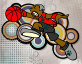 Desenho Salto de basquete pintado por ruam 