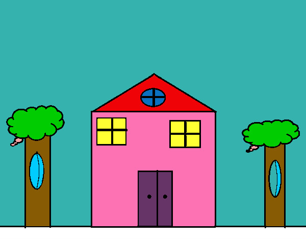 Desenho Casa primavera pintado por Duduvava