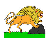 Desenho Leão alado pintado por gustavok2