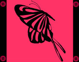 Desenho Borboleta com grandes asas pintado por Thayna_B