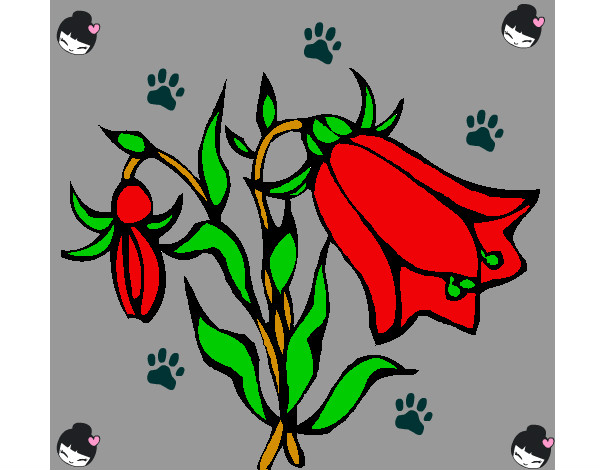 Desenho Flores silvestres pintado por gesilane 