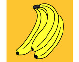 Desenho Plátanos pintado por Cintia