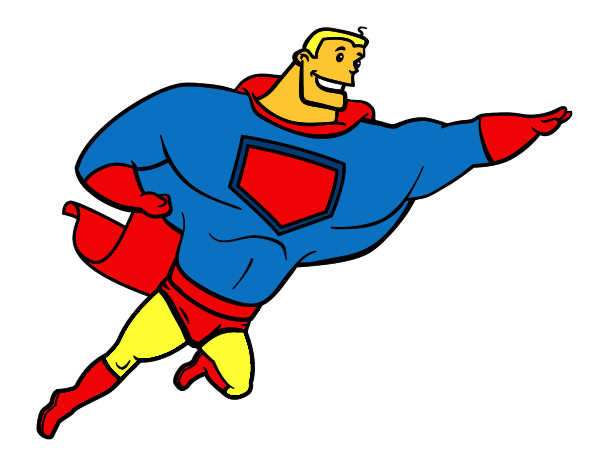 Desenho Super herói enorme pintado por NETO