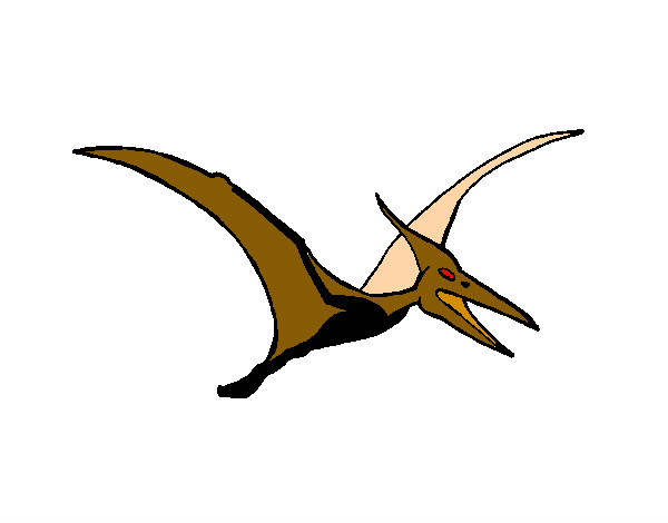 Desenho Pterodáctilo pintado por alfredo