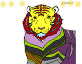 Desenho Tigre pintado por prwg