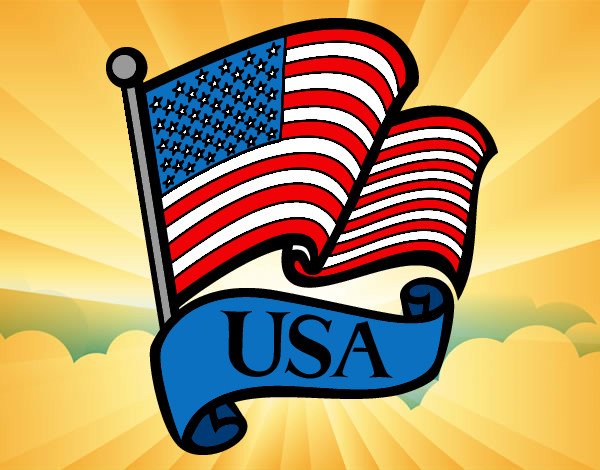 Desenho Bandeira dos Estados Unidos pintado por ImShampoo