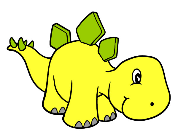 Desenho Bebê Stegosaurus pintado por GabrielRD