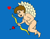 Desenho Cupido com grandes asas pintado por ImShampoo