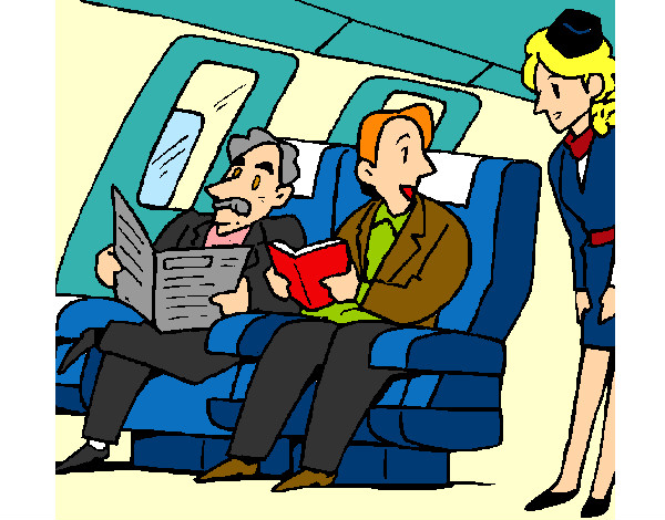 Desenho Passageiros no avião pintado por ImShampoo