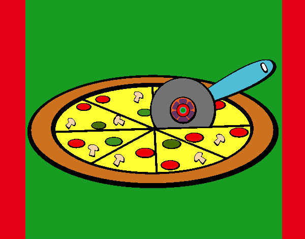 Desenho Pizza pintado por ImShampoo