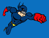 Desenho Super-herói sem uma capa pintado por Gabi_ap