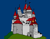 Desenho Castelo medieval pintado por ImShampoo