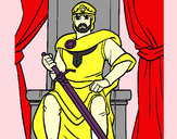 Desenho Cavaleiro rei pintado por hunk