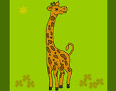 Desenho Girafa pintado por missmirim