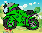 Desenho Moto esportiva pintado por Raphaelg