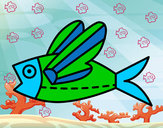 Desenho Peixe voador pintado por netan
