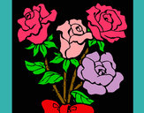 Desenho Ramo de rosas pintado por missmirim