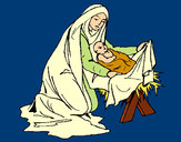 Desenho Nascimento do menino Jesús pintado por ImShampoo