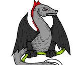 Desenho Dragão  2 pintado por drago4565