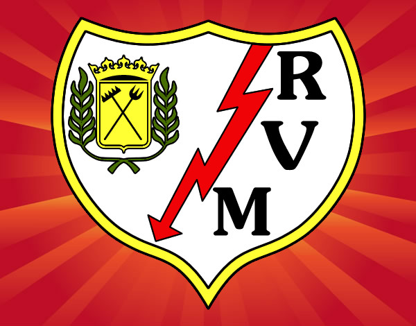 Desenho Emblema do Rayo Vallecano de Madrid pintado por Luisao