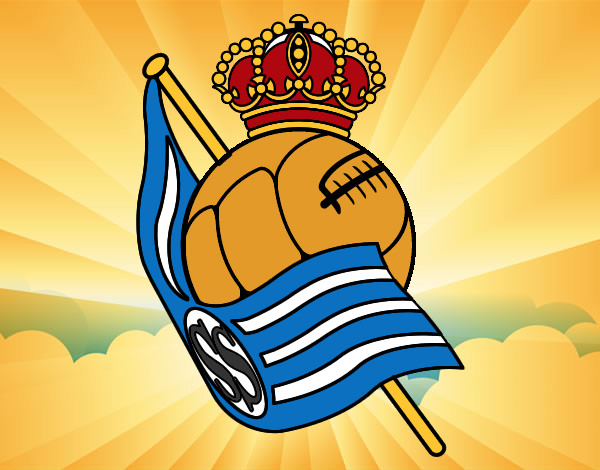 Desenho Emblema do Real Sociedad de Fútbol pintado por Luisao