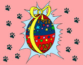 Desenho Ovo de Páscoa brilhante pintado por ImShampoo