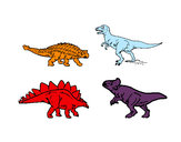 Desenho Dinossauros de terra pintado por laykaua