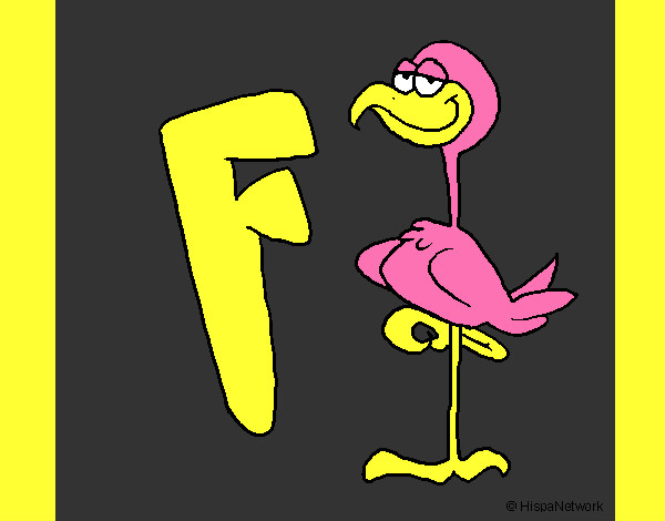 Desenho Flamingo pintado por gustavo137