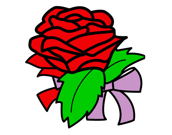 Desenho Rosa, flor pintado por tatiele