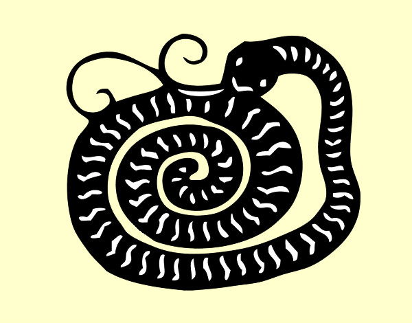 Desenho Signo da serpente pintado por MADONNA