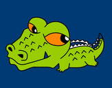 Desenho Crocodilo pequeno pintado por luisfelipe