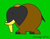 Desenho Elefante grande pintado por luisfelipe