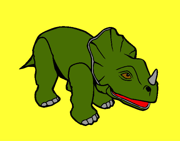 Desenho Triceratops II pintado por iran