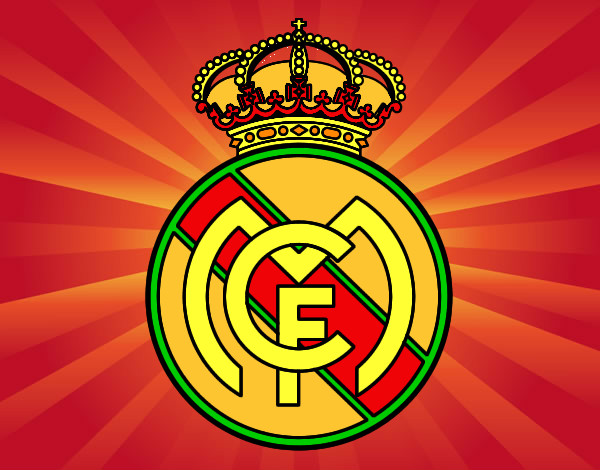 Desenho Emblema do Real Madrid C.F. pintado por Aurifabio