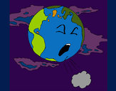 Desenho Terra doente pintado por ImShampoo