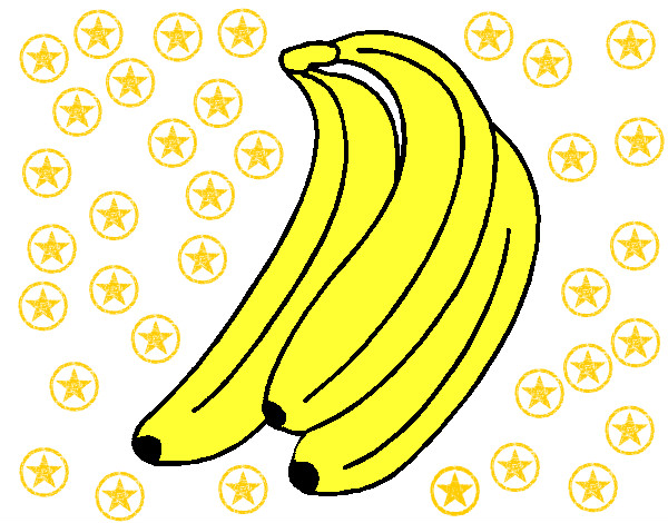 Desenho Plátanos pintado por vito