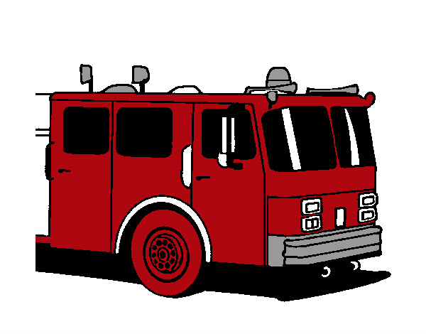 Desenho Camião de bombeiros pintado por JP03