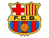 Desenho Emblema do F.C. Barcelona pintado por Tarcisio