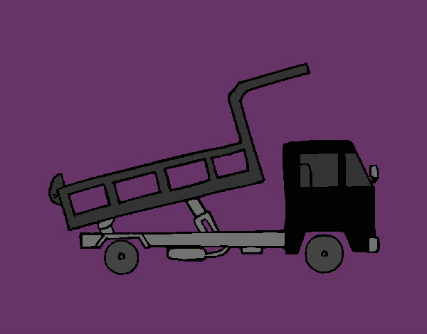 Desenho Camião de carga pintado por ruam 
