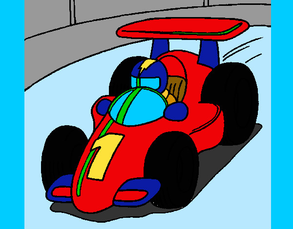 Desenho Carro de corrida pintado por nelson7894
