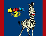 Desenho Madagascar 2 Marty 2 pintado por giovani