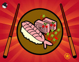 Desenho Placa de Sushi pintado por SrtMalik