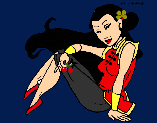 Desenho Princesa ninja pintado por GabrielaC