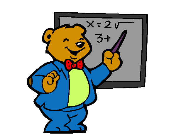Desenho Professor urso pintado por -dany2404-