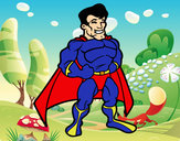 Desenho Super-herói musculoso pintado por nelson7894
