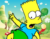 Desenho Bart 2 pintado por goncalopp