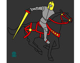 Desenho Cavaleiro a cavalo IV pintado por figqueiroz